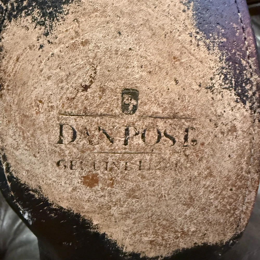 Dan Post 10.5D Black Lizard Cowboy Boots - Picture 12 of 12